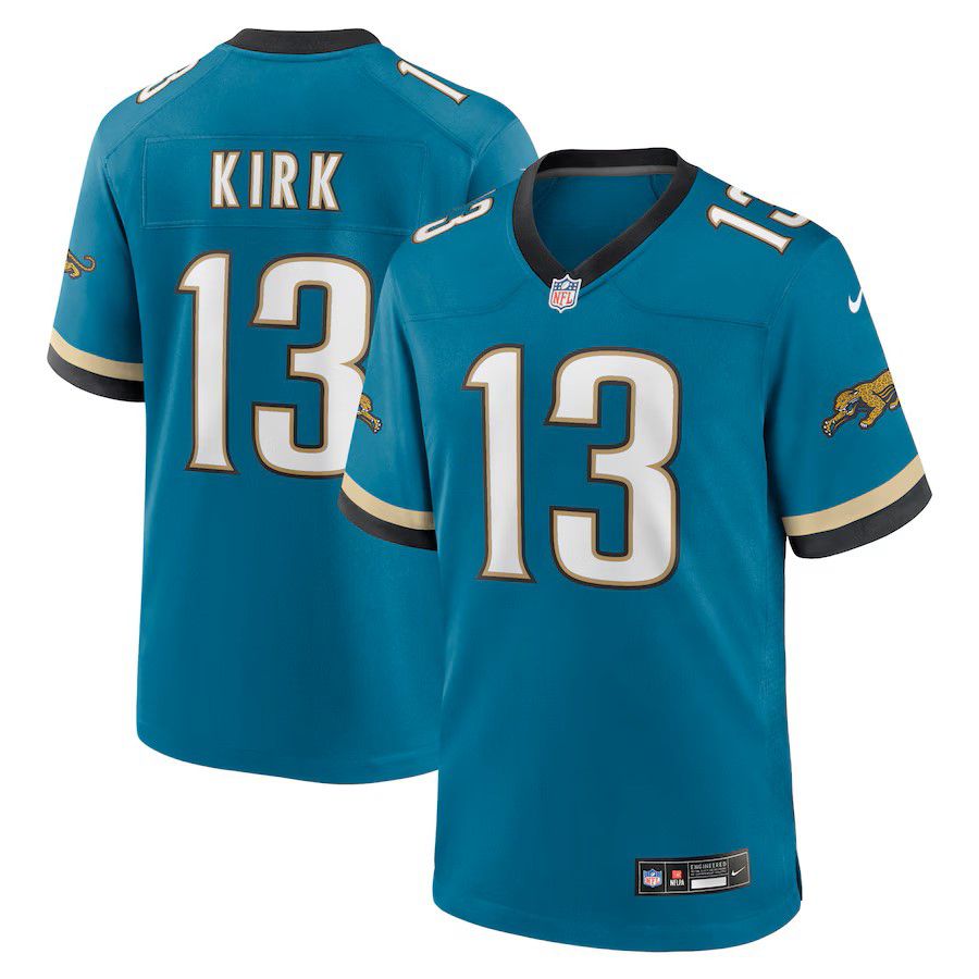 Men Jacksonville Jaguars #13 Christian Kirk Green Nike Throwback Player Game NFL Jersey